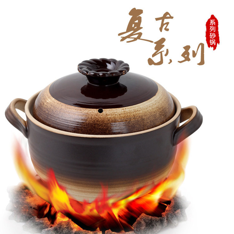 家用酒店高温耐热陶瓷汤锅沙锅 养生砂锅厨房用具锅煲陶瓷煲礼品