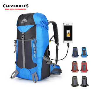 USB chargeable camping back pack mountaineering backpack bag