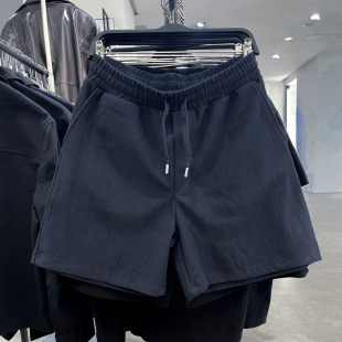 obasov男装 慢跑短裤 26夏装 纹理休闲宽松五分裤 3992431401 新款