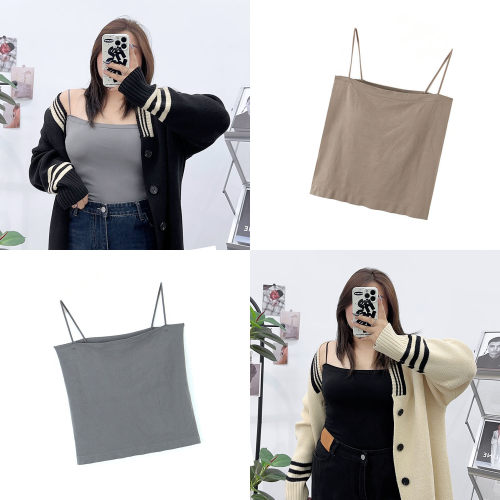 细肩带锁骨无痕美背吊带