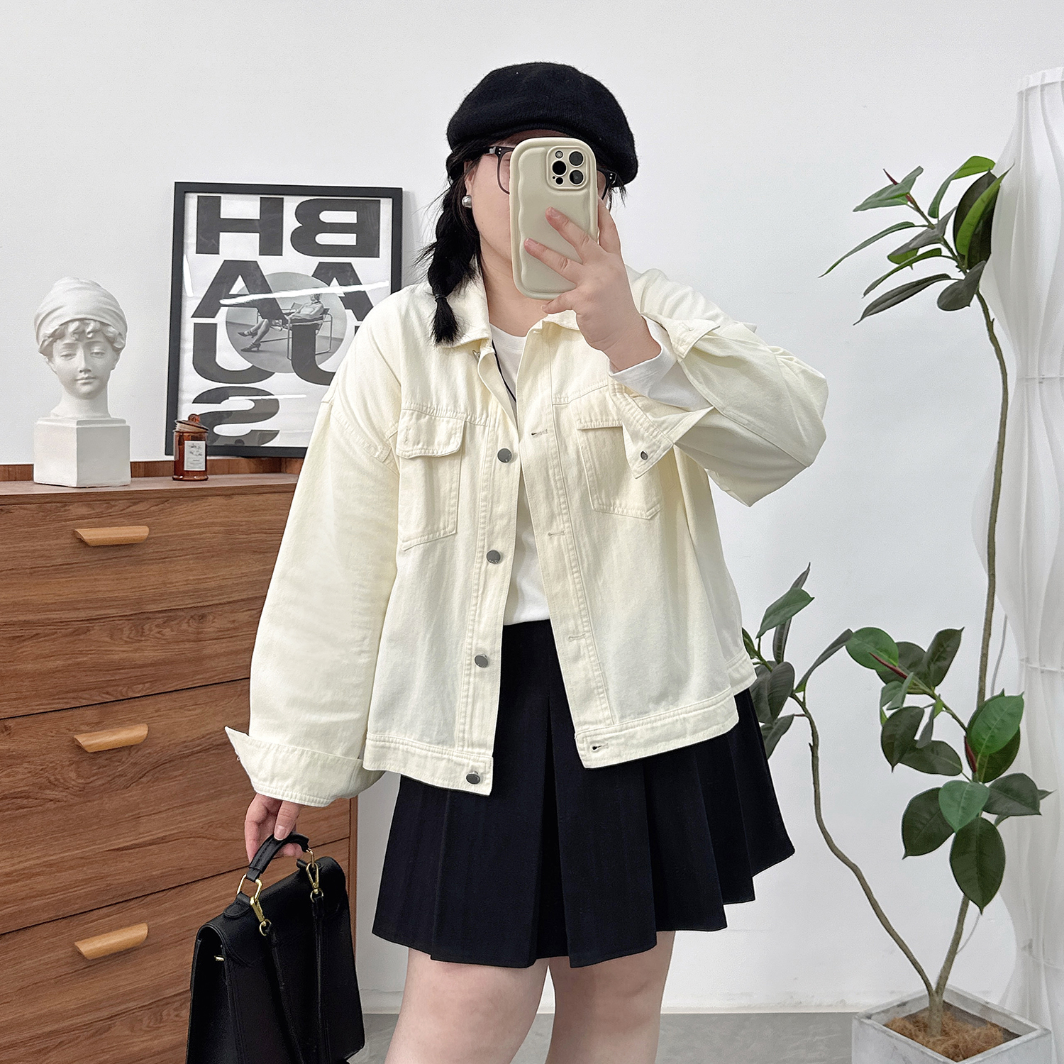 宛宛家牛仔短外套百搭