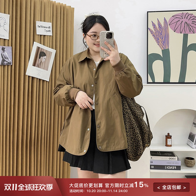 衬衫领外套百搭宽松版型