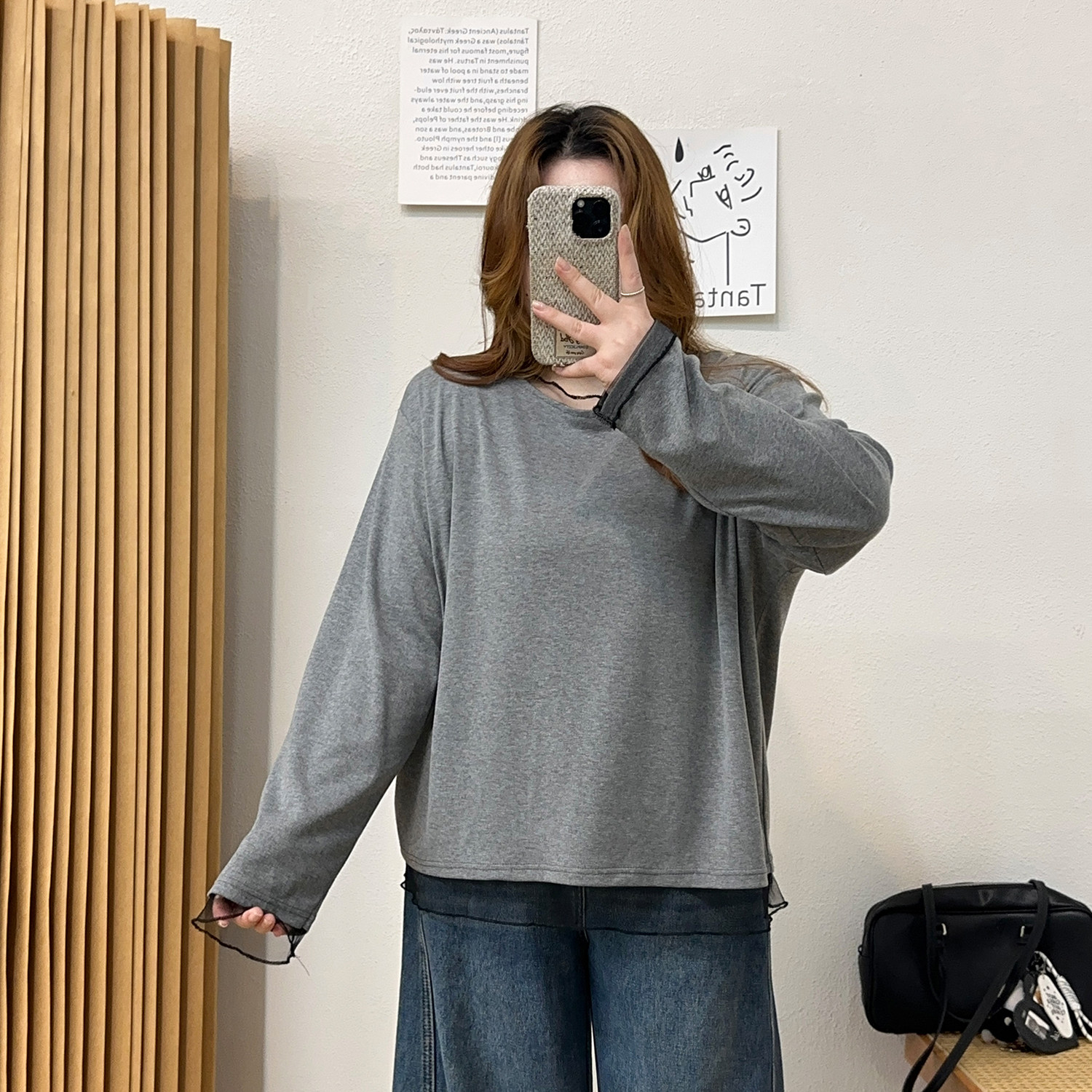 宛宛大码休闲蕾丝长袖t恤女春秋冬季打底衫胖MM宽松显瘦内搭上衣,女装/女士精品,大码内搭,淘宝优惠券,粉丝福利购,淘宝优惠卷