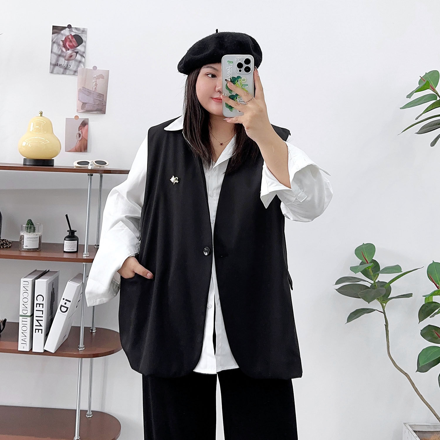 2023年秋冬季大码马甲女外穿百搭韩版西装女士显瘦胖mm时尚外套女,女装/女士精品,常规大码外套,淘宝优惠券,粉丝福利购,淘宝优惠卷