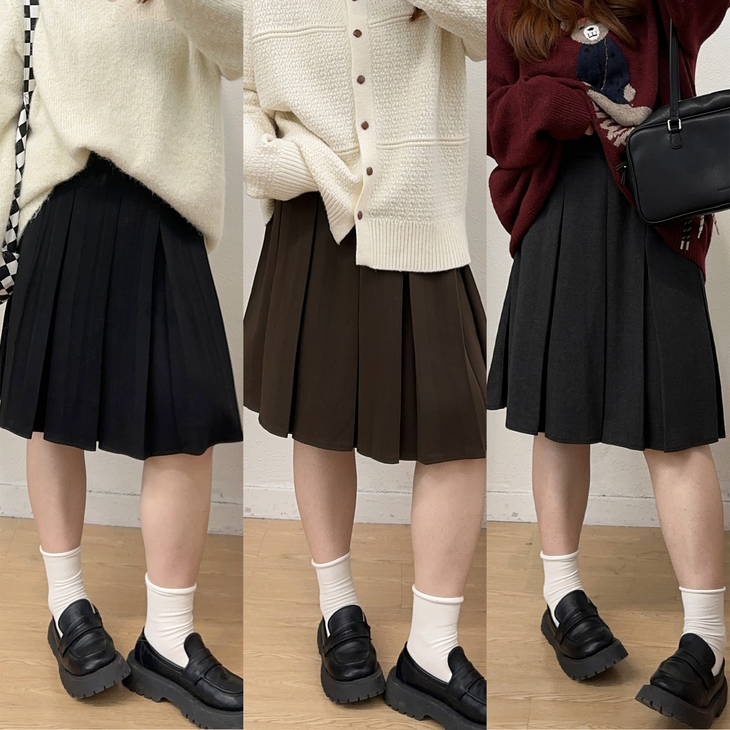 NEW【12/8  0点】宛宛家百褶毛呢半裙