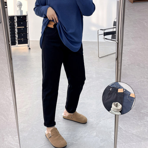 显瘦胯宽大腿粗哈伦裤潮