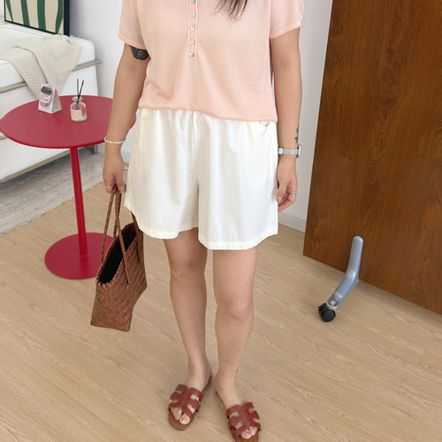 宛宛大码黑色休闲短裤女夏季新款胖mm宽松显瘦梨型身材a字阔腿裤