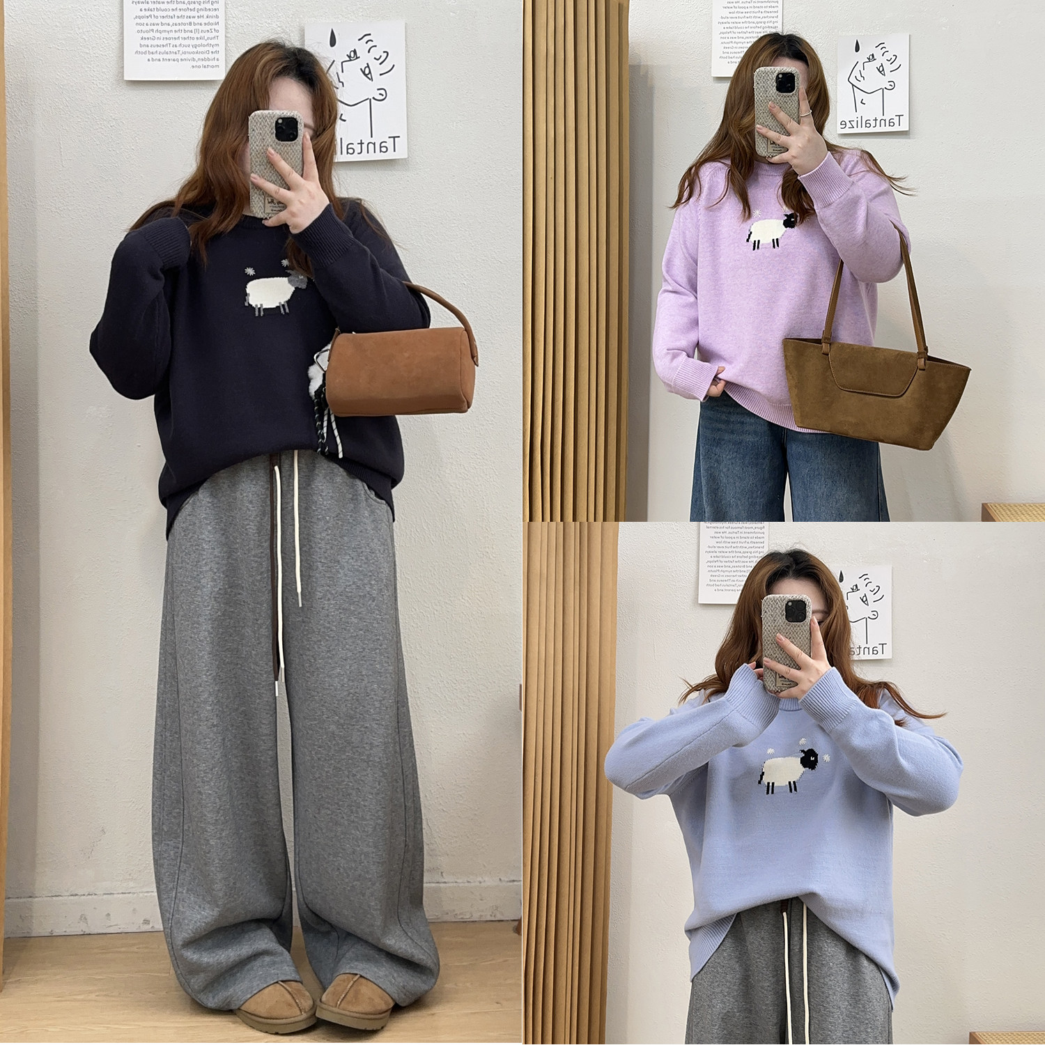 宛宛大码胖mm冬装卡通针织衫女圆领减龄软糯休闲宽松内搭毛衣上衣,女装/女士精品,大码内搭,淘宝优惠券,粉丝福利购,淘宝优惠卷