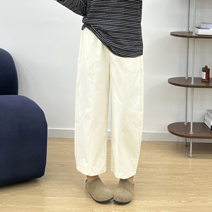 小个子休闲弯刀高腰显瘦直筒八分裤 女春秋季 子 九分阔腿裤 宛宛大码