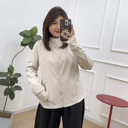 宛宛大码美式薄绒卫衣开衫外套秋冬胖mm显瘦收腰运动拉链立领上衣