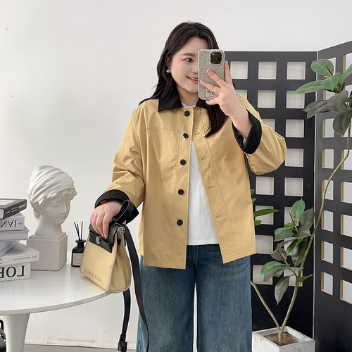 宛宛家短款风衣外套百搭