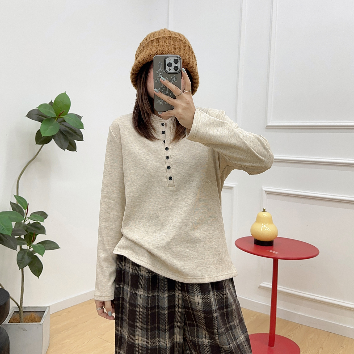 NEW【12/15  0点】宛宛家扣子T恤