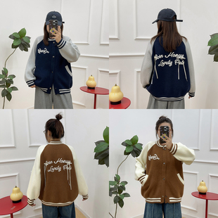 上衣 胖mm秋冬外套女穿搭宽松慵懒风毛衣洋气针织开衫 宛宛大码 女装