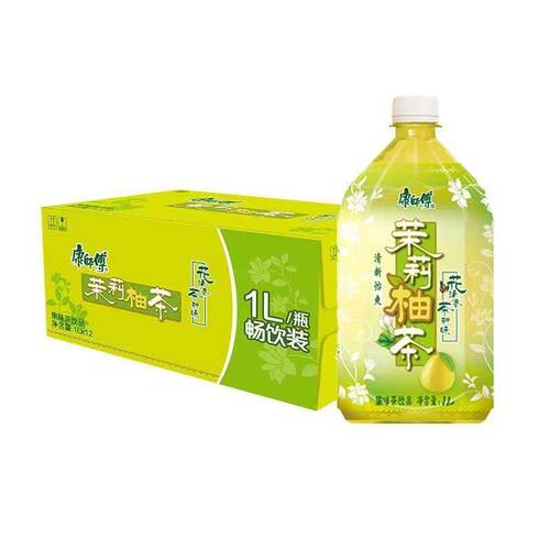 康师傅1L*12瓶茉莉柚茶瓶装茶饮料茶饮料大瓶装香茶聚会节日饮G