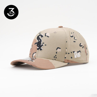 韩国代购 NEWERA纽亦华970微弯檐可调节棒球帽SOX芝加哥白袜黄迷彩