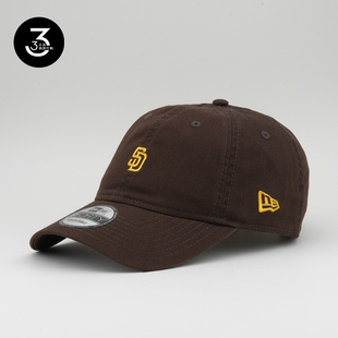 棒球帽棕色黄SD小标 款 韩国代购 NEWERA纽亦华帽子940软顶小标经典