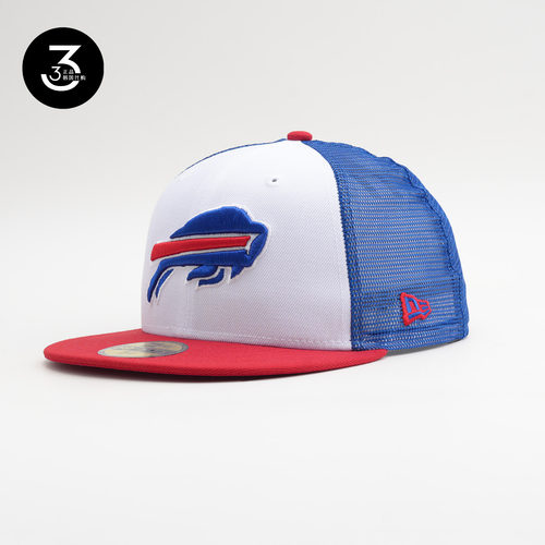 韩国代购NEWERA纽亦华NFL5950平沿全封闭网眼棒球帽布法罗比尔