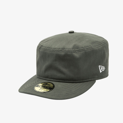 韩国代购NEWERA纽亦华PILLBOX复古平沿全封闭无logo药盒帽军绿色