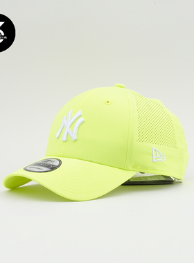 韩国代购NEWERA速干运动940帽子夏天硬顶NY洋基网眼棒球帽荧光绿