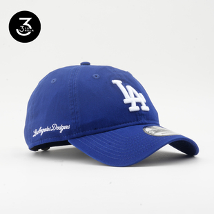 韩国代购 NEWERA纽亦华MLB球队940软顶大标棒球帽LA洛杉矶道奇蓝色
