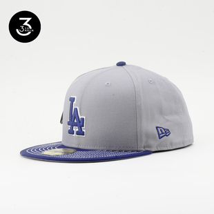 韩国代购NEWERA纽亦华帆布材质5950平沿全封闭棒球帽LA洛杉矶道奇