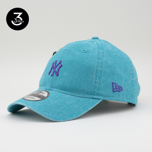 韩国代购 NEWERA纽亦华帽子940NY小标软顶水洗牛仔布鸭舌帽湖水绿
