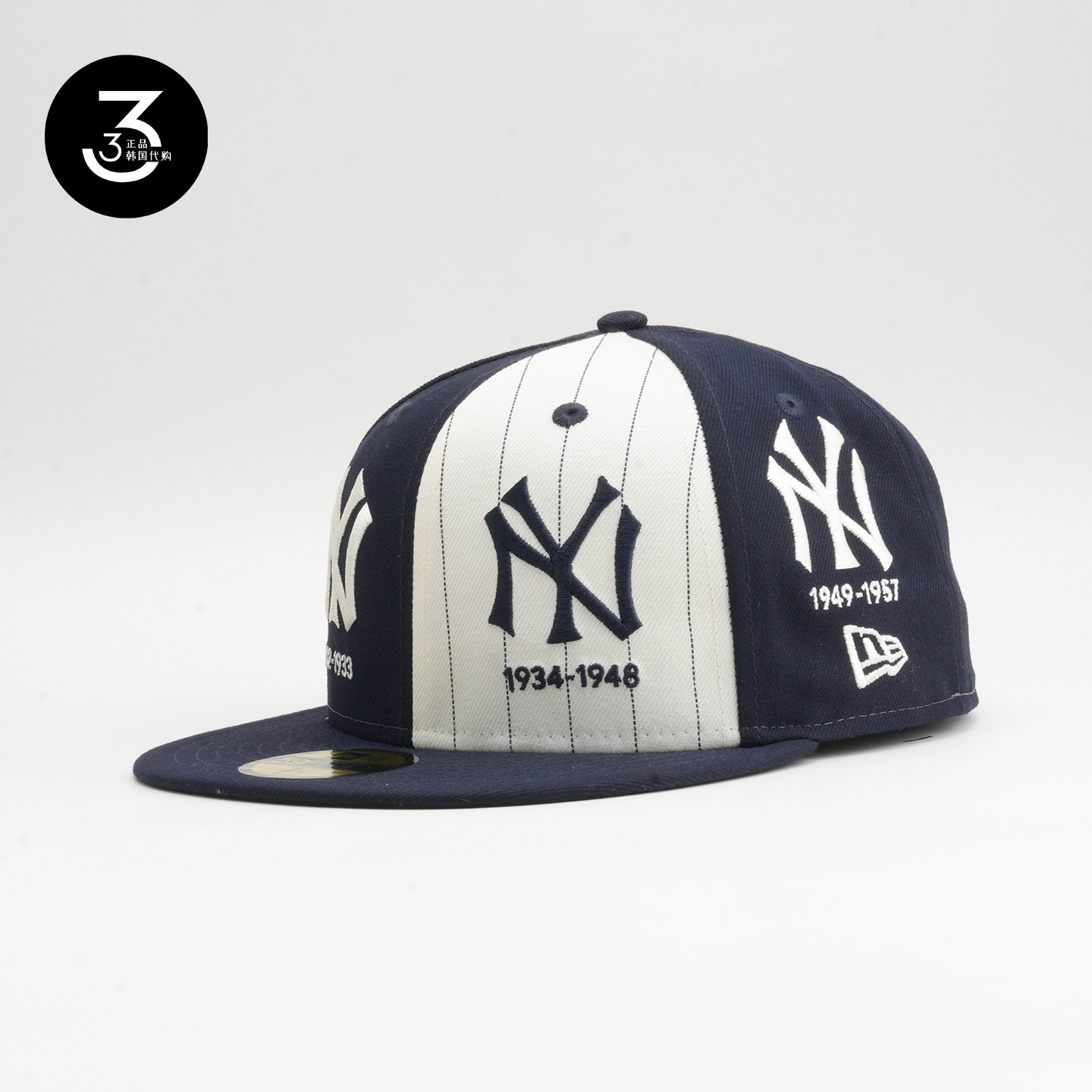 韩国代购NEWERA纽亦华时间线5950平沿全封闭棒球帽NY纽约扬基拼色,运动包/户外包/配件,运动帽,淘宝优惠券,粉丝福利购,淘宝优惠卷