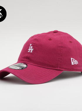 韩国代购NEWERA纽亦华帽子940小标软顶LA脸小棒球帽红色娜扎同款