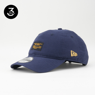 韩国代购 NEWERA纽亦华黑金铭牌LOGO牛仔帆布940软顶棒球帽海军蓝