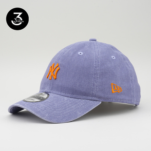 韩国代购 NEWERA纽亦华帽子940NY小标软顶水洗牛仔布鸭舌帽浅紫色