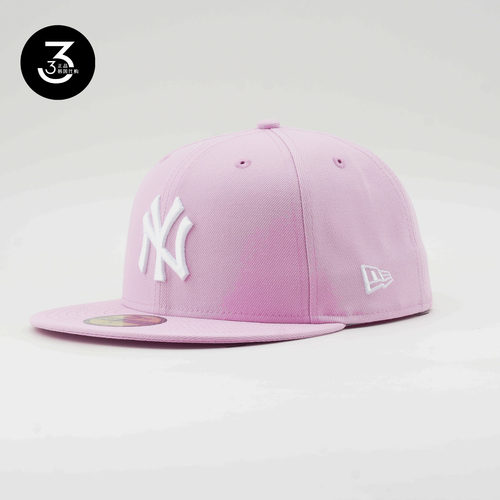 纽亦华5950平沿全封闭棒球帽粉色