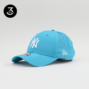 韩国代购 NEWERA速干运动940帽子夏天硬顶NY洋基网眼棒球帽天蓝色