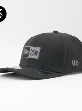 韩国代购NEWERA纽亦华970微弯檐可调节大头围棒球帽 BOX LOGO黑色