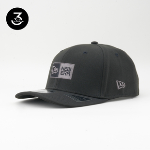 LOGO黑色 BOX 韩国代购 NEWERA纽亦华970微弯檐可调节大头围棒球帽