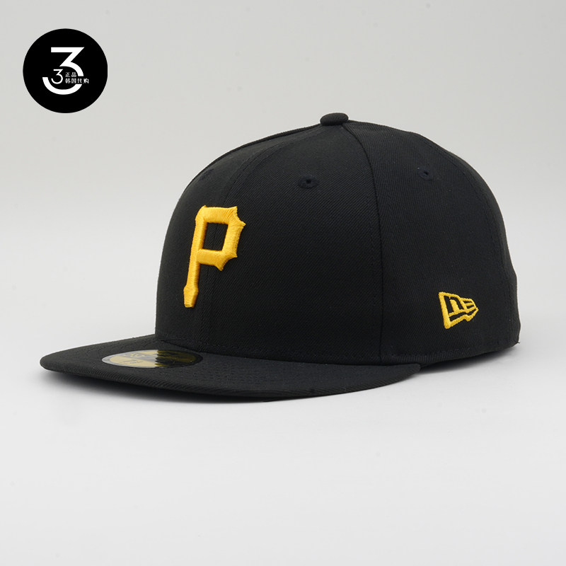 韩国代购NEWERA纽亦华5950平沿全封闭棒球帽MLB匹兹堡海盗59FIFTY