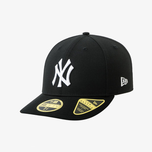 韩国代购NEWERA纽亦华LP5950微弯檐全封闭棒球帽NY纽约扬基黑色