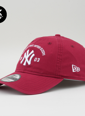 韩国代购NEWERA纽亦华帽子MLB ARCH CITY SLOGAN城市标语系列红色