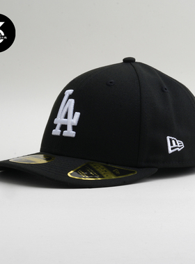 韩国代购NEWERA纽亦华帽子LP5950微弯檐全封闭美式棒球帽LA黑色