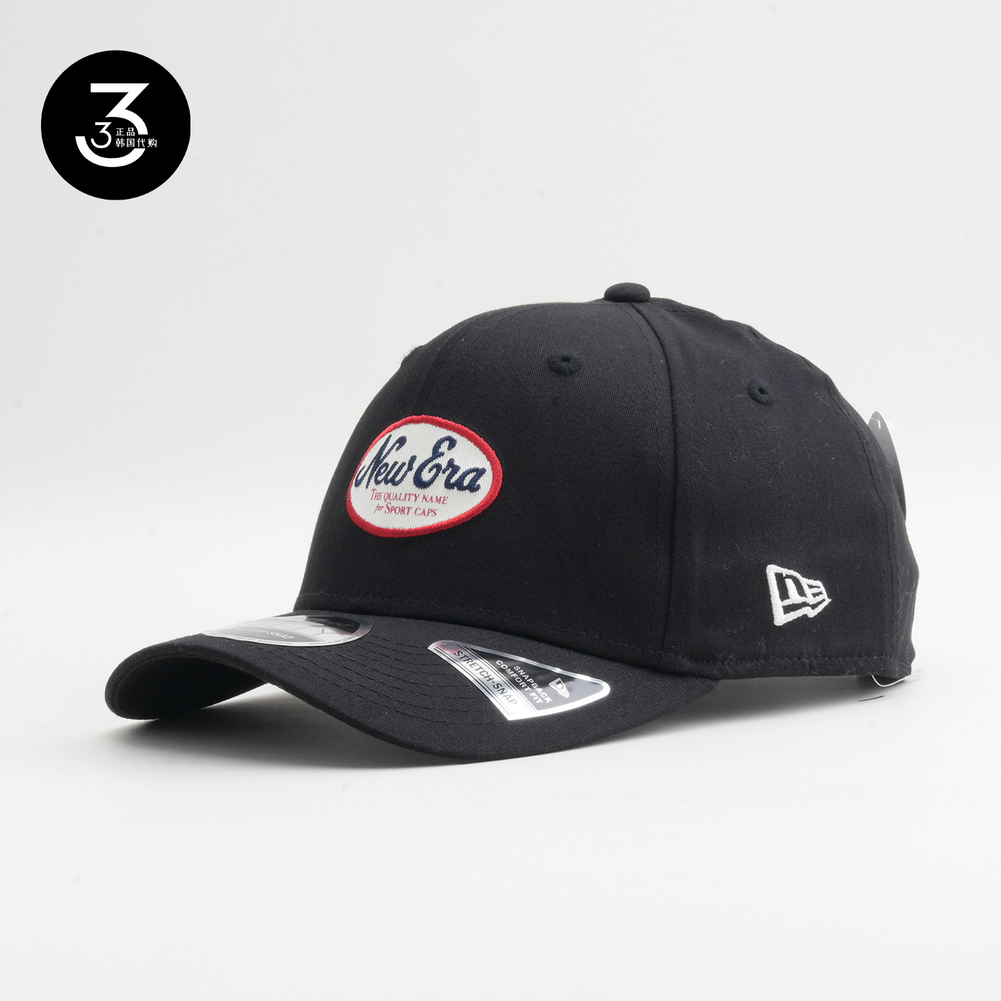 韩国代购NEWERA纽亦华高尔夫系列950SS弯沿硬顶可调节棒球帽黑色