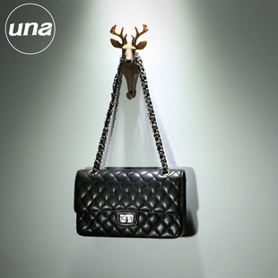 【Una高定】里外全皮丨原B鱼子酱丨全钢五金菱格包链条包真皮女包