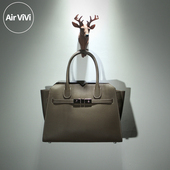 Airvivi高端 20S22 2025秋冬款 真皮单肩包翅膀包 头层牛皮女包