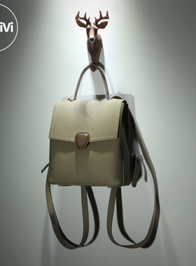 Airvivi-19S73-2025秋冬新款真皮双肩包欧美时尚头层牛皮背包女包