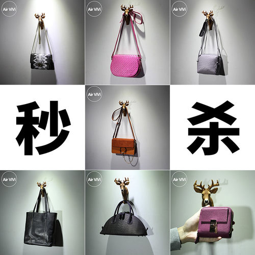 Airvivi 秒杀清仓特价款 牛皮时尚包包 真皮女包小包单肩包