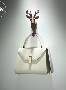 Airvivi-20S73-欧美风秋冬新款马鞍包 真皮马蹄扣包牛皮女包 斜跨