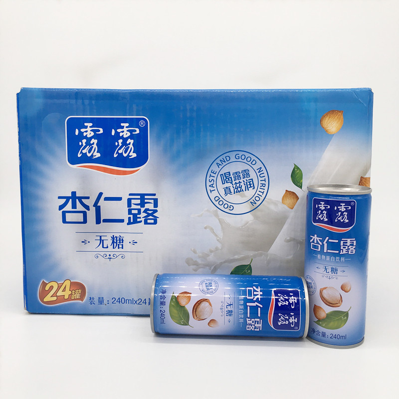 露露杏仁露240ml*24罐/箱无糖露露杏仁露木糖醇果汁北京包邮