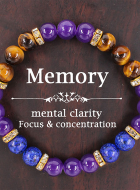 现货原创设计石头手串 紫色青金石手串批货 天然石虎眼石手链串珠