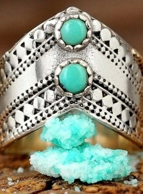 华杰  新款热销精美经典银色镶绿色锆石女式纪念礼物生日唯美戒指