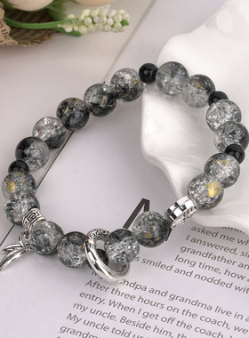 个性新中式古风手作串珠天然石手链男女小众时尚设计情侣款配件