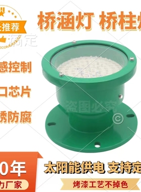 桥涵灯桥柱灯厂家亮化桥梁防撞警示灯太阳能航标红色定光灯DHB200