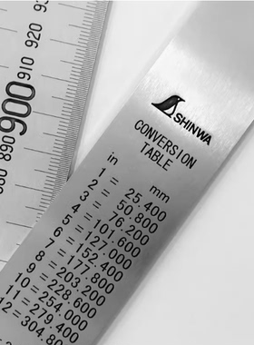 日本亲和SHINWA企鹅抛光直尺21673/21674/21675/21676/14079